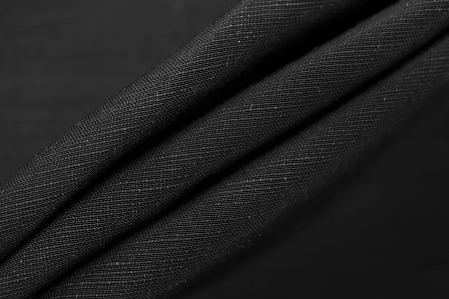 ОТРЕЗ 2,1 М Вискоза со льном плательно-рубашечная MAX MARA Чёрная MM (15) 15042581-5