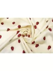 Атлас вискозный плательно-блузочный FIORUCCI Малина со сливками FRM H22/1 i60 15052689