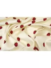Атлас вискозный плательно-блузочный FIORUCCI Малина со сливками FRM H22/1 i60 15052689