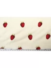 Атлас вискозный плательно-блузочный FIORUCCI Малина со сливками FRM H22/1 i60 15052689