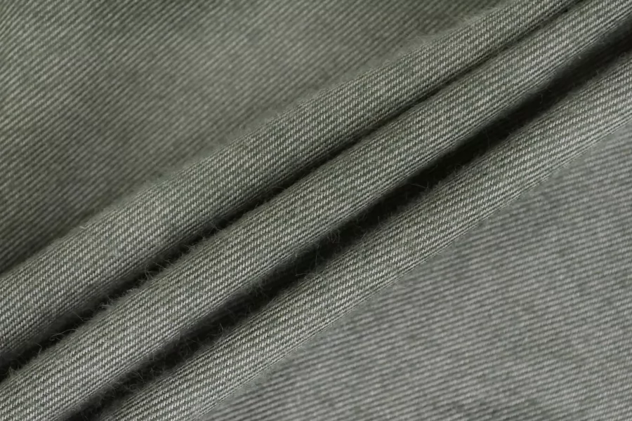 Фланель хлопковая рубашечно-плательная Серо-зелёная CVC Н10\3 E66 20052633