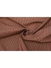 Хлопок рубашечный плотный в клетку THOM BROWNE Бежево-бордовый H6/1 B20 21072618