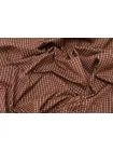 Хлопок рубашечный плотный в клетку THOM BROWNE Бежево-бордовый H6/1 B20 21072618