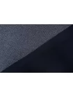 Трикотаж хлопковый двусторонний костюмный в елочку Темно-синий TRC Н41/4 W40 21072631