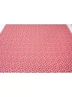 Жаккард хлопковый двусторонний Сердечки бело-розовые DJ H34/2 L10 25052601