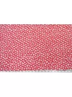 Жаккард хлопковый двусторонний Пятнышки бело-розовые DJ H34/2 L10 25052602