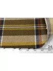Хлопок с шерстью на мембране MAX MARA В клетку бежево-зелёный DJ H53/2 KK50 25052617
