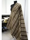 Хлопок с шерстью на мембране MAX MARA В клетку бежево-зелёный DJ H53/2 KK50 25052617