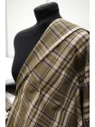 Хлопок с шерстью на мембране MAX MARA В клетку бежево-зелёный DJ H53/2 KK50 25052617