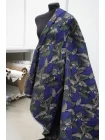 Жаккард хлопковый костюмный MAX MARA Сине-зелёный DJ  H34/2 M70 25052639