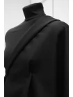 ОТРЕЗ 1,1 М Костюмная шерсть с шёлком VALENTINO Иссиня-черная BL (PZ40/2) 30102529-2