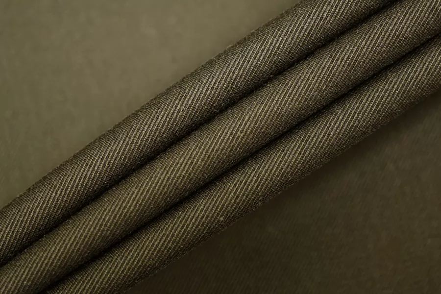 Плащевый хлопок водоотталкивающий BURBERRY Тёмно-зелёный BRS H53/2 KK50 4082618
