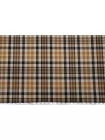 Плащевый хлопок водоотталкивающий дабл двусторонний BURBERRY Бежево-коричневая клетка BRS H53/2 jj00 4082627