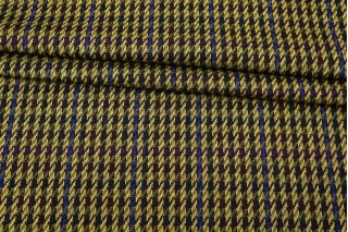 Джерси шерстяной MAX MARA Гусиная лапка Горчично-черный BRS H47/6 X40 4082642