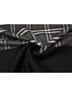 Пальтовая шерсть дабл двухслойная Burberry Серая в клетку BRS H57 CC40 4082650
