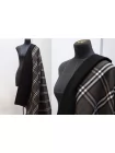 Пальтовая шерсть дабл двухслойная Burberry Серая в клетку BRS H57 CC40 4082650