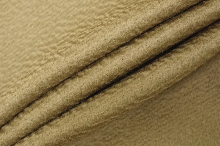 Кашемир пальтовый дабл двустронний BURBERRY Зеленовато-бежевый BRS H55/1 BB70 4082655