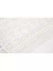Лента декоративная с кружевом и жемчужными бусинами Молочно-белая 3 см KR-5E 7062651