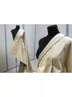 Плащевый хлопок водонепроницаемый на мембране с дублерином BURBERRY Слоновая кость BRS H53/2 KK40 3082606