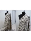 Плащевый хлопок водоотталкивающий BURBERRY Бежево-чёрная клетка BRS H53/4 KK40 3082692