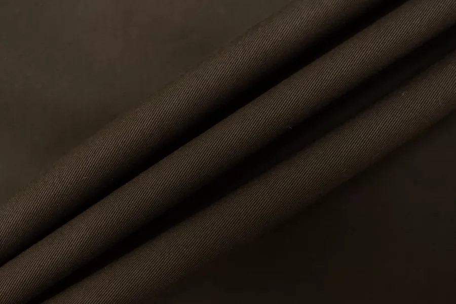 Хлопок с шелком костюмный Тёмно-коричневый BRS H002 FF55 3092602