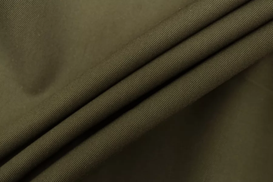 Плащевый хлопок водоотталкивающий BURBERRY Зелёный хаки BRS H53/2 KK50 4082678