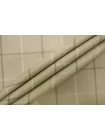 Костюмная шерсть с хлопком тонкая в клетку CERRUTI Оливковая H62 FF40 4092504