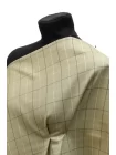 Костюмная шерсть с хлопком тонкая в клетку CERRUTI Оливковая H62 FF40 4092504