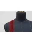 Декоративный элемент стеклярус на сетке Рубиновый FR1-05 7062620