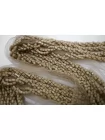 Декоративный элемент стеклярус на сетке Бежевый FR1-05 7062621