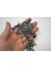 Пришивной элемент Цветок из серебристого стекляруса FR1-05 7062628