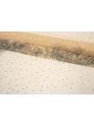 Сетка с блёстками, бусинами и узором Бежевая 74x60 см KR-4E/1 7062688