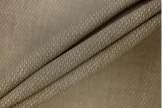 ОТРЕЗ 0,7 М Хлопок со льном фактурный костюмный Серо-бежевый TRC (30) 11122524-2