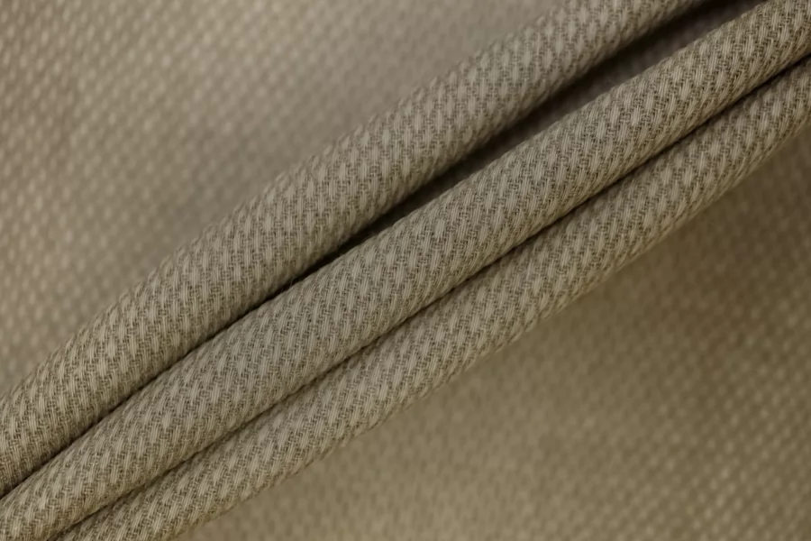 ОТРЕЗ 0,7 М Хлопок со льном фактурный костюмный Серо-бежевый TRC (30) 11122524-2