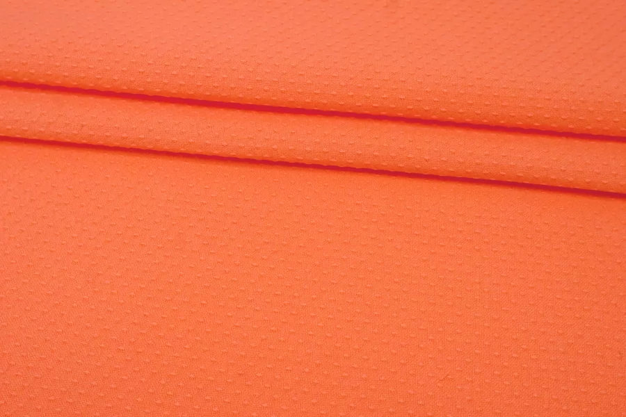 Жаккард хлопковый костюмный FENDI Кораллово-персиковый TRC H34/2 E30 11122526