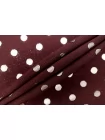 Жаккард хлопковый с люрексом Винная в горошек TRC H34/4 L70 11122533