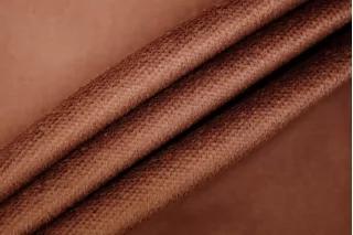 Бархат хлопковый костюмный Красно-коричневый TRC H19/4 K20 11122547