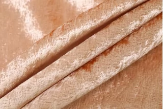 Бархат вискозный на шёлке Персиковый TRC H19/9 К20 11122548