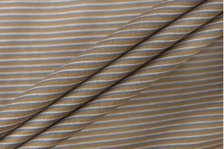 Трикотаж хлопковый кулирка мерсеризованный FERRAGAMO Бежевый в полоску TRC H41\5 Q10 11122595