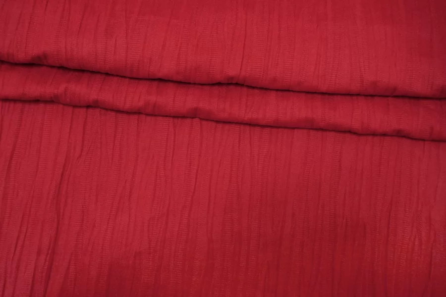 Хлопок фактурный костюмно-плательный Красный TRC H10/7 E55 12122524