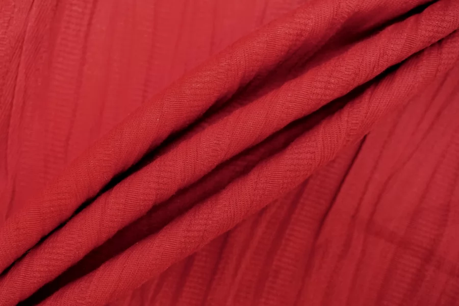 Хлопок фактурный костюмно-плательный Красный TRC H10/7 E55 12122524