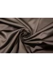 Атлас костюмный хлопковый с вискозой TOM FORD Горький шоколад TRC H10/9 D60 12122519