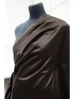 Атлас костюмный хлопковый с вискозой TOM FORD Горький шоколад TRC H10/9 D60 12122519