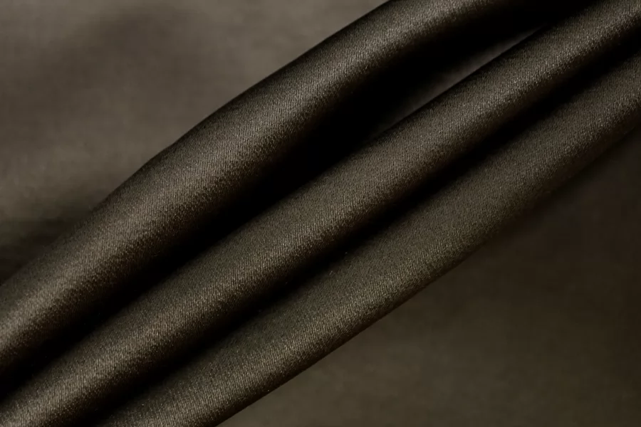 Атлас костюмный хлопковый с вискозой TOM FORD Тёмный хаки TRC H10/9 E70 12122520