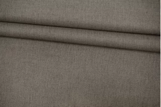 Хлопок костюмный велюровый Чёрно-бежевый TRC H10/4 E00 12122535