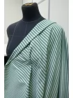 Хлопок-стрейч костюмный LA PERLA Зелёно-голубая полоска TRC H11/1 A70 12122536