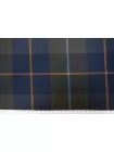 Хлопок плащевый водоотталкивающий в клетку THOM BROWNE Сине-зелёный TRC H53/4 KK30 12122537