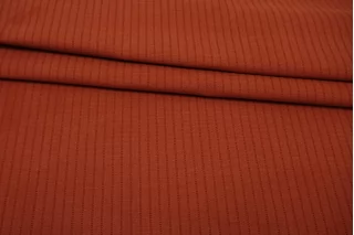 Хлопок костюмный фактурный "под велюр" Терракотово-коричневый TRC H10/4 E55 12122544