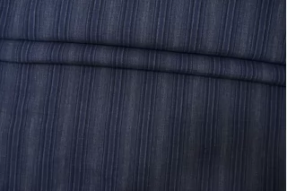 Марлевка дабл хлопок со льном плательная Сине-серая TRC H8 F10 12122546