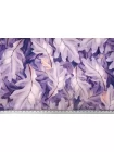 Атласный сирсакер шёлковый плательно-блузочный FORTE FORTE Листья на фиолетовом TRC H31/1 N30 12122554